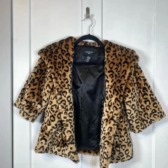 Leopard Print Teddy Jacket - Medium - Picture 1 of 4